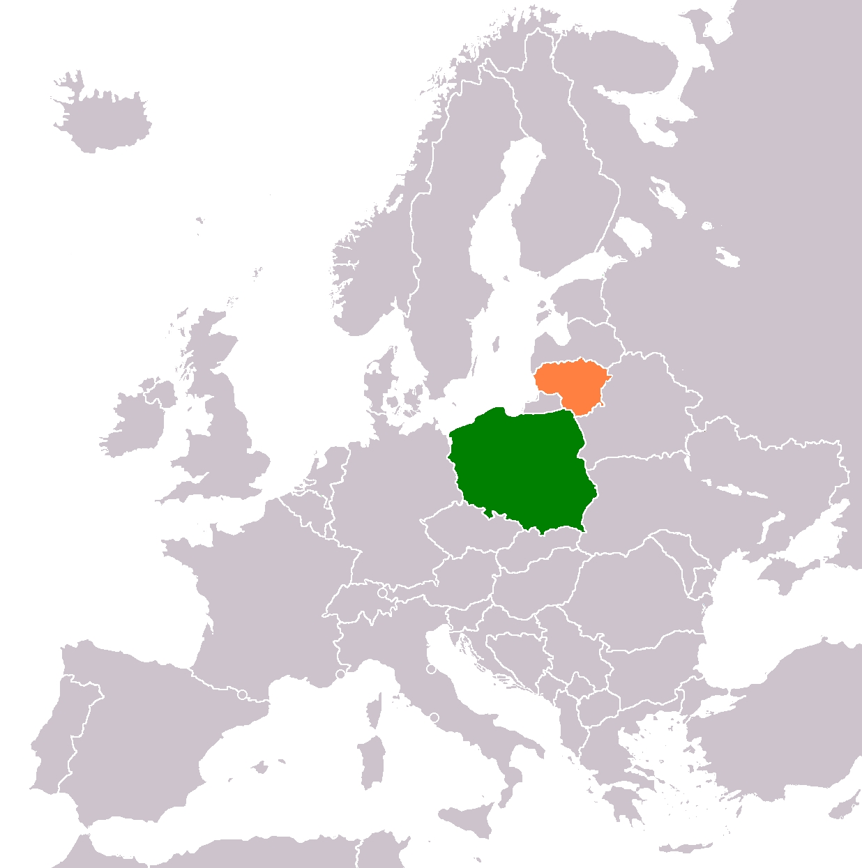 Poland and Lithuania
