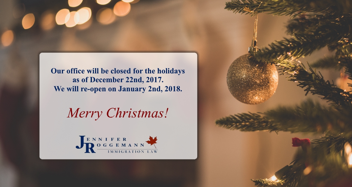 JR Law Christmas - Closed for the Holidays